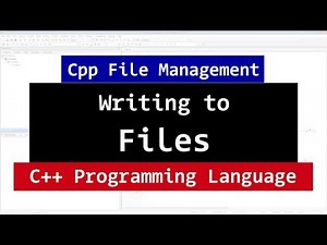 Mind Luster - Learn Writing to a File in C using Ofstream Class | Video Tutorial