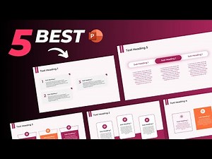 5 BEST Numbered Slide Designs in PowerPoint 🔥 PowerPoint Tutorial For Beginners