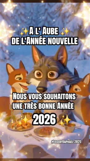 ✨️A l' Aube ✨️ de l'Année Nouvelle Nous vous souhaitons une très bonne Année 2026 : Santé, Travail & Prospérité ainsi que tous vos vœux qui vous sont chers. | Raphael Lecerf