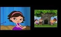 Mix of 2 videos from youtube : Little Einsteins Theme Song Season 1-2 Comparison