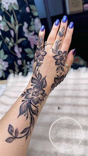 Khaliji Inspired Floral Henna Stencils for Beautiful Designs