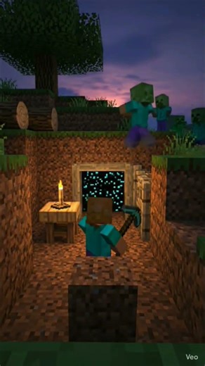 "Minecraft, But Every Shadow is a ZOMBIE or CREEPER"
