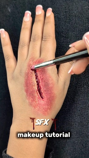 Sfx makeup tutorial 🩸😱 | Prosthetic makeup tutorial🩸🩸 | Creating illusions 👍🏻 #makeuptutorial #viral