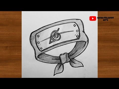 How to draw naruto headband || easy anime drawing || step by step drawing