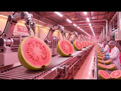 Inside a Modern Pink Guava Plant: From Raw Guavas to Pink Fruit Concentrate (Full Process)