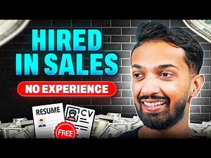 How To Get A Sales Job With No Experience (Free Resume and CV)