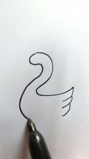 Draw the duck | How to draw the duck from number 2 | How to draw duck from number 2