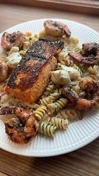 How to Make the Ultimate Seafood Rasta Pasta | Salmon, Shrimp, & Lump Crab