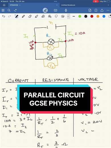 Comprendre les circuits parallèles en physique : GCSE