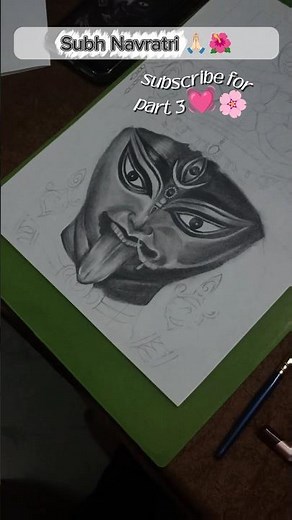 part-2 Maa Durga 🌺 realistic artwork|Subh navratri 🙏to all | #durgapuja #durgamaa #navratri