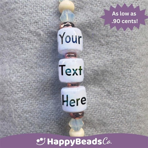 110 Custom Branded Beads - Etsy