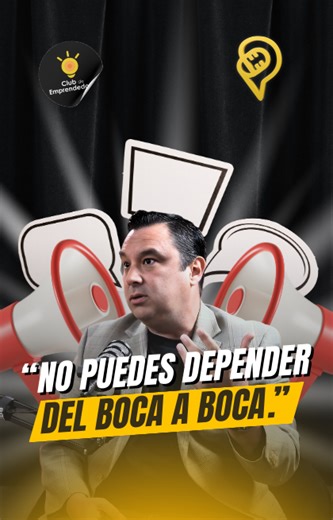 📣 Depender del boca a boca no es una estrategia; es un riesgo. Para Guillermo Maldonado las marcas que crecen construyen visibilidad, no casualidad. 🚀 | Circulo de Poder