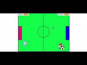 How to make a 2 player football game in Scratch. (Part 2) Making the Soccer ball.