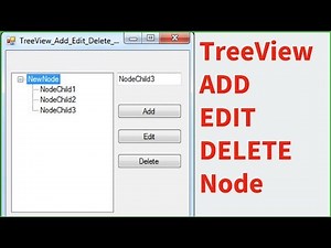 C# - How To Add Edit Remove Node From TreeView In C# [ with source code ]
