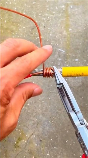 Option 1 (Catchy & Professional): Professional Way to Splice Solid Copper Wire! 🔌 #shorts #diyOption