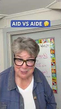 Aid vs Aide; What's the Difference? #english #englishlanguage #languagelearning #esl #words