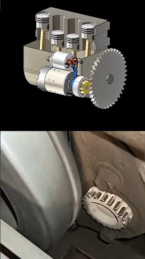 Engine Ignition Process Explained 🔥 || How an Engine Starts 🚗 || From Spark to Power ⚡ #cad #shorts