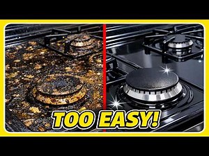 Stop Scrubbing! Remove Burnt Grease From Stove Top in Minutes