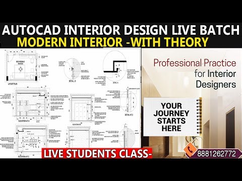 Live Class 2 Professional Course Interior Design Demo Class For Every Students +Professional Detail