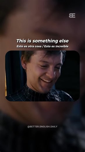 😮 This is something else = Esto es otra cosa / Esto es increíble La expresión “this is something else” se usa cuando algo te sorprende mucho, ya sea para bien (¡increíble!) o para mal (¡impactante!). Todo depende del tono y el contexto. ✅ Tip: Aunque puede ser negativa, lo más común es que se use de forma positiva, para decir que algo es fuera de lo común, sorprendente o impresionante. 🗣 Pronunciación: /ðɪs ɪz ˈsʌmθɪŋ ɛls/ Ejemplos: 1. “Wow, this dessert is something else!” (¡Wow, este postre 