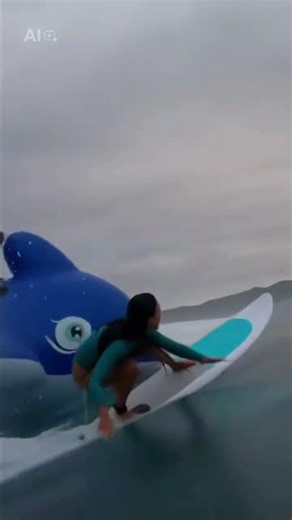 AI Inflatable Whale Ride