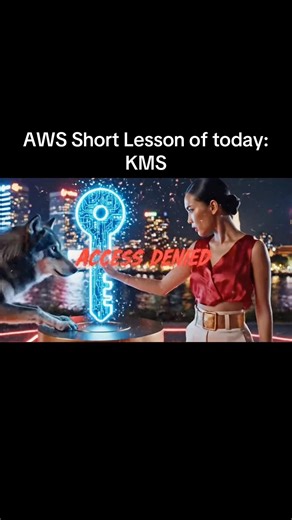 KMS manages encryption keys used to protect your data and encrypt for you #aws #ai #cloud #wolf #fyp