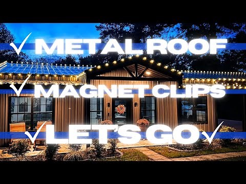 How To Install Christmas Lights on a Metal Roof Like a Pro