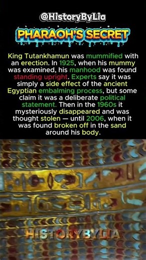 The Strange Secret Found on Tutankhamun’s Mummy 😳 #shorts #didyouknow #history