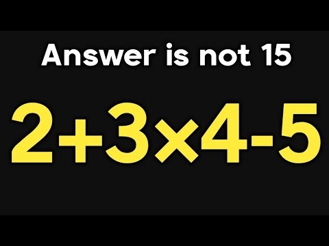 2+3×4-5 = ❓ / Can you solve this simple math question / Simplify algebraic expression