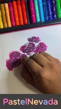 Simple Tree Drawing with Oil Pastels | Step-by-Step Tutorial for Beginners