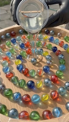 He Turned Thousands of Glass Marbles Into a Luxury Table 🤯✨"
