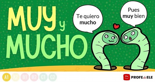 Muy y mucho. Explicación y actividades