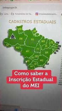 Como consultar a inscrição estadual do MEI?