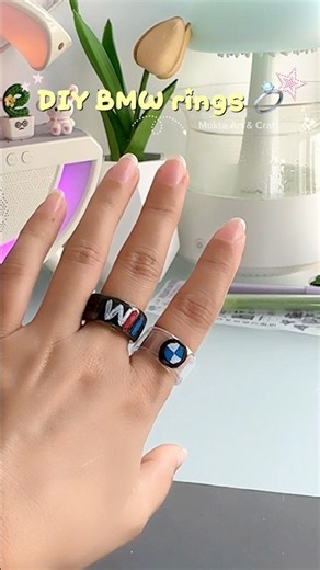 DIY cute rings 💍 #shorts #art #diy #craft #youtubeshorts