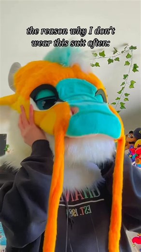 Amy🫶🏻✨ on Instagram: "He’s also a little broken and his design changed but oh well😭 Happy #FursuitFriday 🫶🏻✨ #furry #fursuit #fursona #oc #furryart #furryartist #art #artist #fursuitmaker #dragon #dragonfursuit #puppet #puppetfursuit #dre4mycreature"