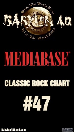 The BABYLON A.D. single WHEN THE WORLD STOPS breaks into the Top 50 on the Classic Rock Chart! Watch the video Babylon A.D. - When The World Stops! - Official Music Video on Kivel Records. https://youtu.be/mlyu7PSfu1w | Babylon A.D.
