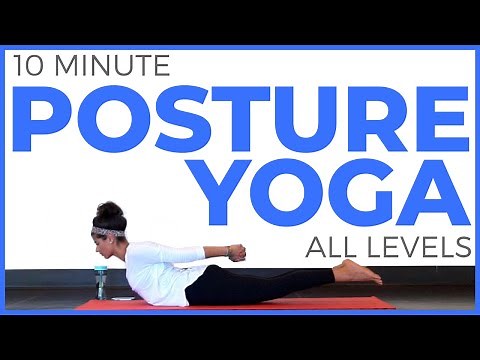 10 minute Yoga for Posture (All Levels) | Sarah Beth Yoga