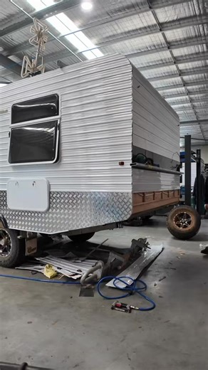 Crusader X country crash repairs - Take a look at how we restored this Crusader after it was rear-ended — Including a full replacement of the side and rear panels. 🙂👌 #crash #repair #rebuild #caravan | Affordable Caravans - Service & Repairs