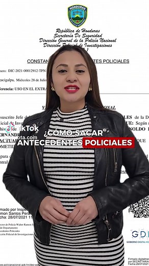 Cómo obtener constancia de antecedentes policiales en Honduras