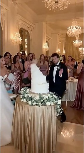 Chaotic Cake Collapse at Elegant Wedding