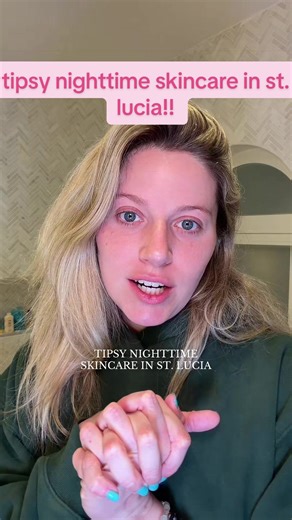 Tipsy Nighttime Skincare Routine in St. Lucia