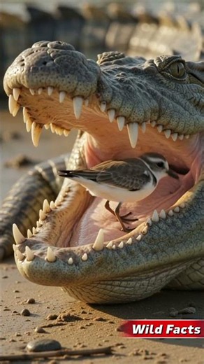 Crocodile Aur Plover Bird: Sabse Khatarnak Munh Mein Sabse Nidar Parinda 🐊🐦 | Wildlife Documentary