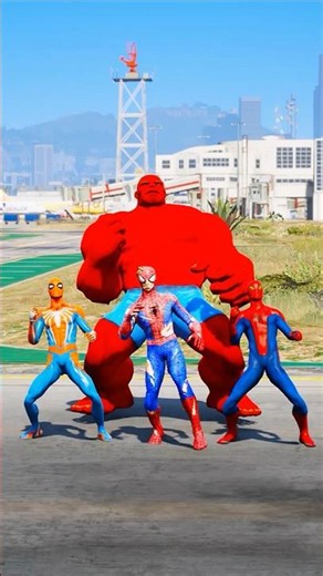 SPIDE-RMEN VS SPIDARMAN SUPERHEROES BATTLE #gta5 #shorts #spiderman #hulk
