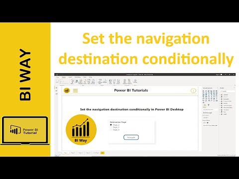 Set the navigation destination conditionally in Power BI