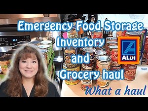 Emergency Food Storage Inventory and Grocery Haul | Prepper Pantry / Food Pantry Haul