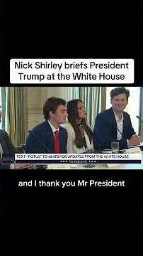 Nick Shirley briefs President Trump in White House