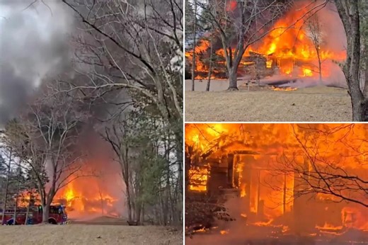 Plane crashes into house near Minneapolis, sending home up in flames: dramatic video