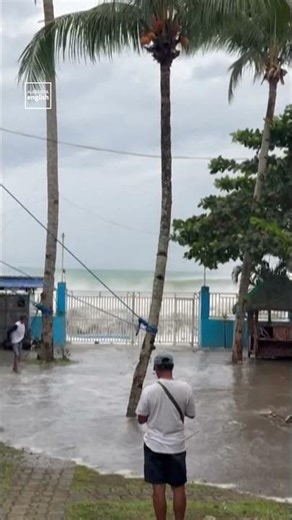 Typhoon Fung-Wong Sends Coastal Waves