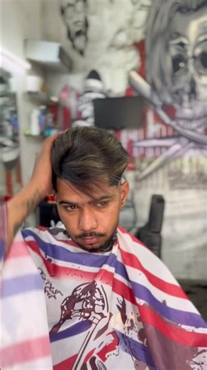 Mid fade haircut 💇. #barbershop #homeoffade #menshaircut