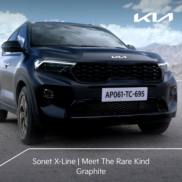 While most flaunt what’s ‘unique’, the wild ones drive the rare kind. The new Sonet X-Line comes with an Xclusive Matte Graphite Exterior Color. So rare, you just can’t resist. Know more: https://bit.ly/3TukAHM #Kia #KiaIndia #KiaSonetXLine #KiaSonet #Sonet #XLine #TheRareKind #MovementThatInspires | Kia India